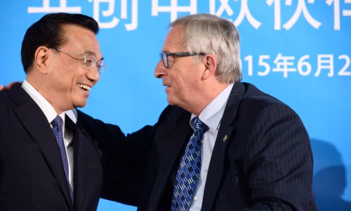 Li Keqiang, Prime Minister of the People’s Republic of China and European Commission President Jean-Claude Juncker